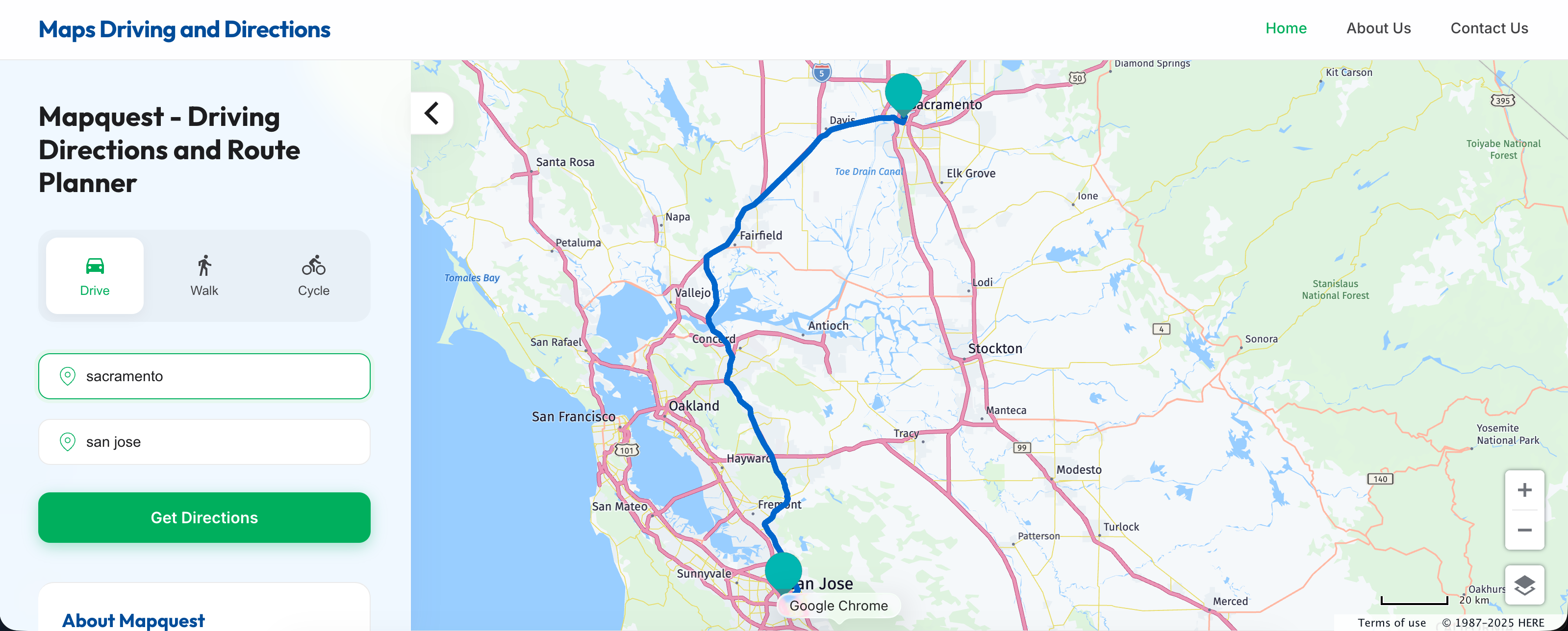 Mapquest Directions